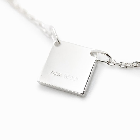 BRAND NEW ✨ GUCCI Sterling Silver Square Logo Necklace - Picture 6 of 10